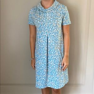 Light Blue Cheetah Print Tyler Böe Dress